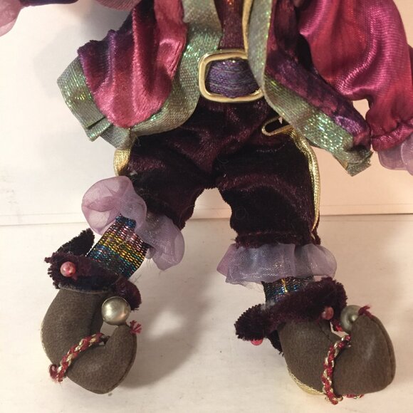 House of Lloyd Tree Fairy Elf Vintage Christmas Decor 1980's w Bells Blue HTF - Picture 4 of 8